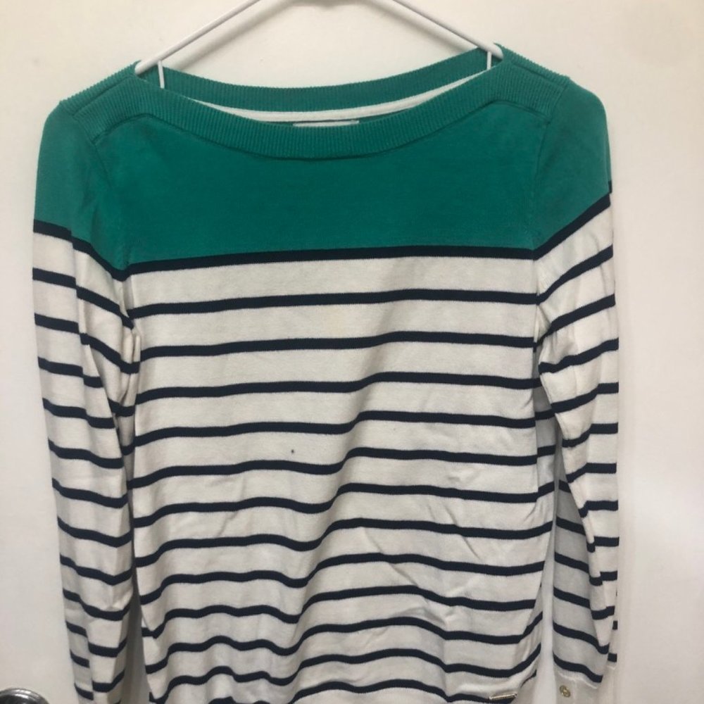 Green and Stripes Sweater